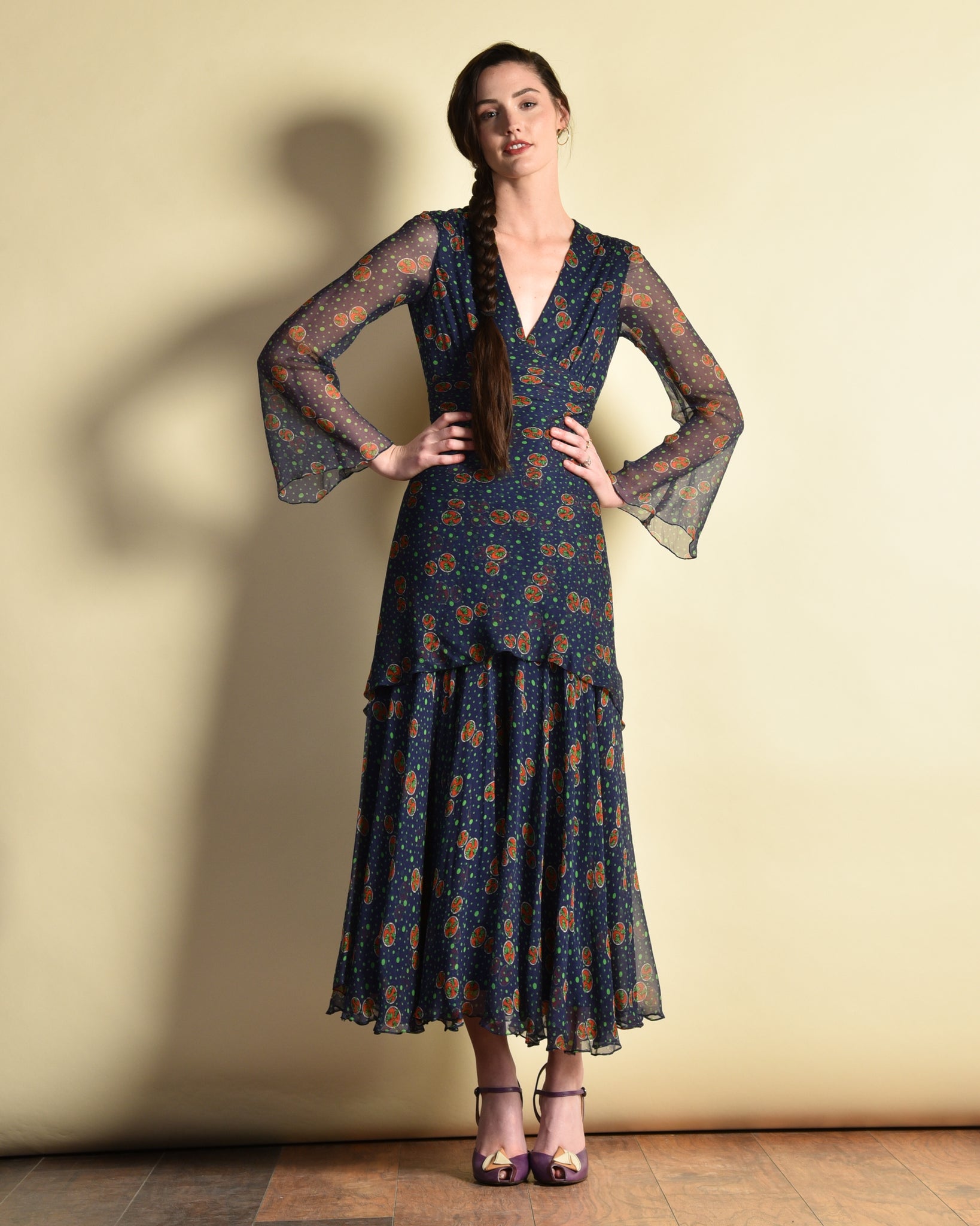Laura Chiffon Dress - Laality | Indo-Western Clothing for Women