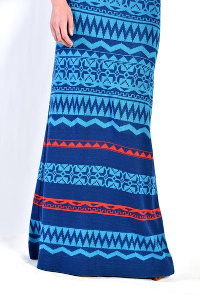 Giorgio Sant'Angelo Backless Knit Maxi Dress
