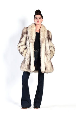 Adalina Arctic Fox Fur Coat