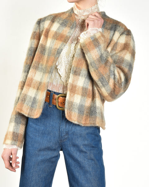 Gregge 1980s Cropped Mohair Jacket