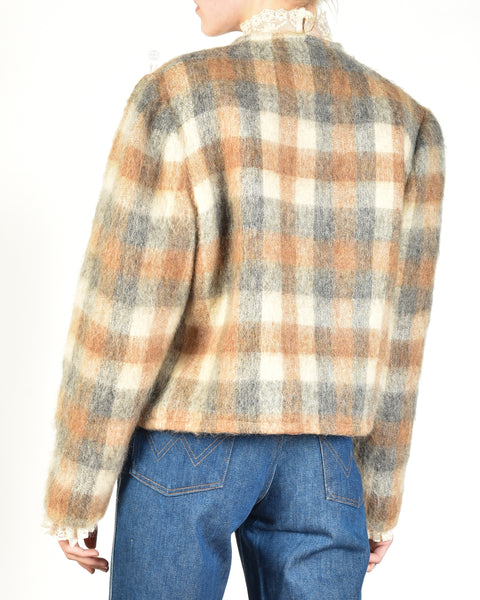 Gregge 1980s Cropped Mohair Jacket