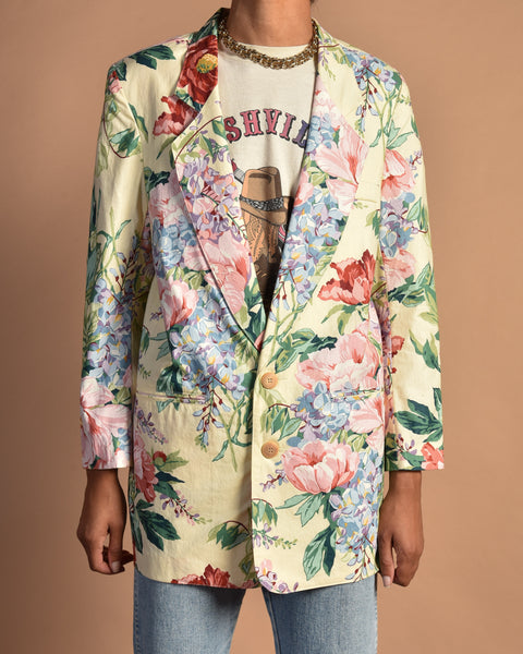 Posy 80s Cotton Floral Jacket