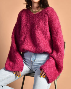 1990s Berry Berry Floof Monster Sweater