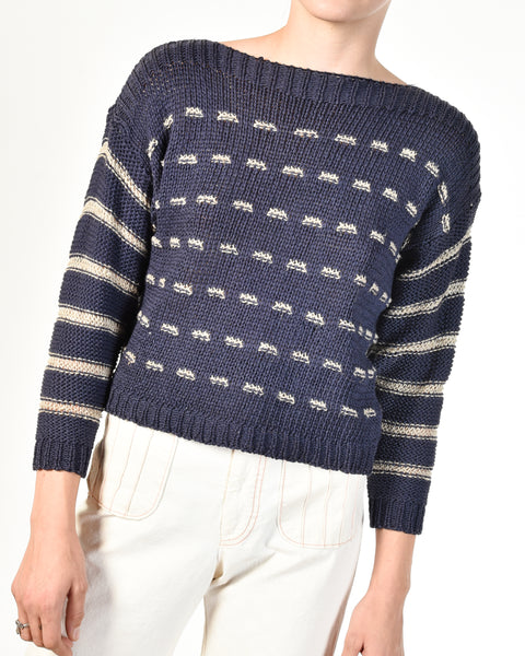 Cleo Cropped Cotton Jumper