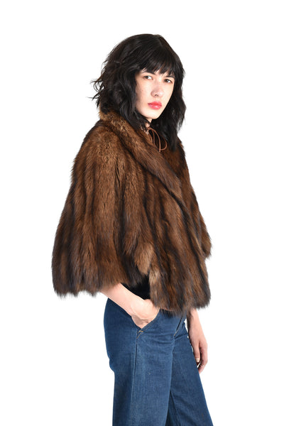 Alana Luxe Fisher Fur Cape