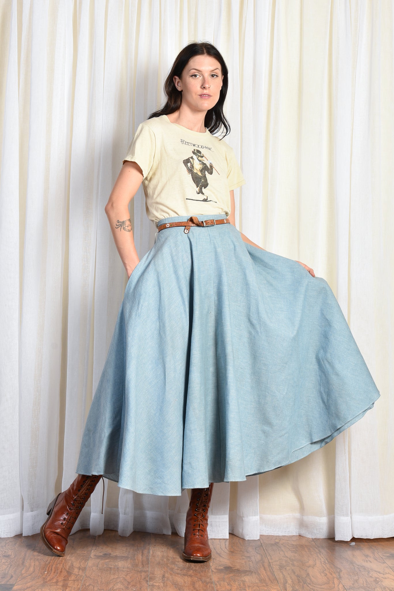 verykerryberry: Deer and Doe Fumeterre Maxi Skirt: Review, Charcoal Chambray  maxi