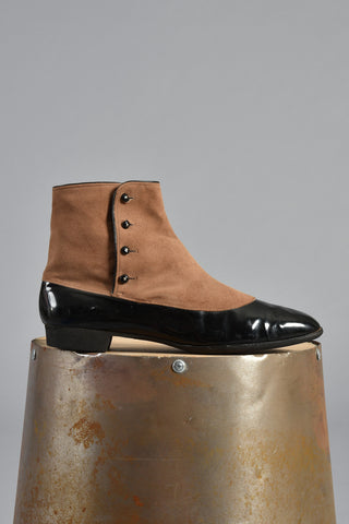 Bill Atkinson Patent Leather & Kid Skin Spat Boots 9.5