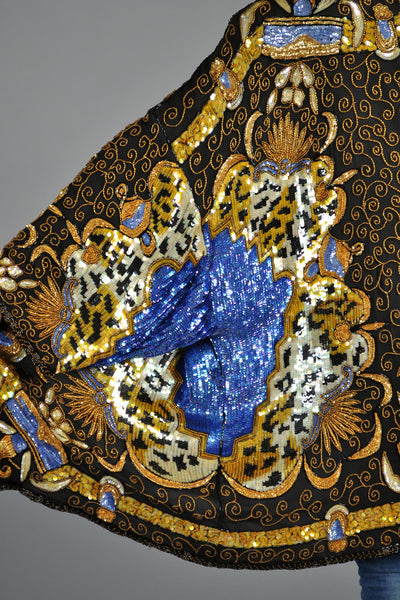 Luxe Baroque Sequin Leopard Trophy Jacket