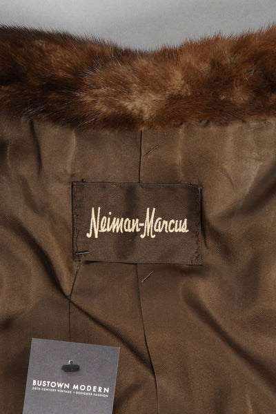 Excellent Neiman Marcus Cropped Mink Fur Gilet/Vest