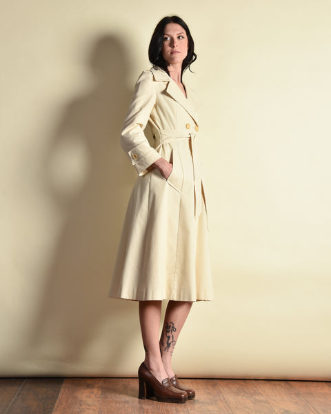 Melanie 1970s Belted Trench Coat
