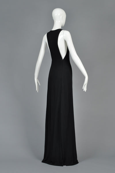 Spectacular Cutout Calvin Klein Collection Black Gown