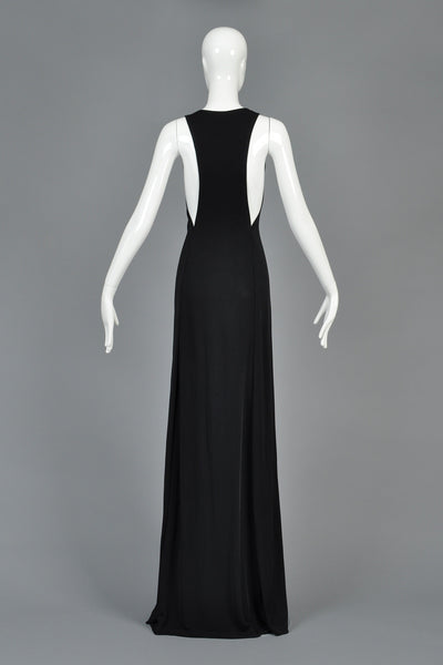 Spectacular Cutout Calvin Klein Collection Black Gown