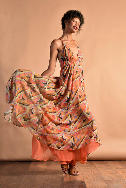 Candice Held Dreamweaver Reversible Silk Dress