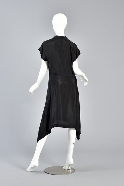 Comme des Garcons Asymmetrical Minimal Black Dress