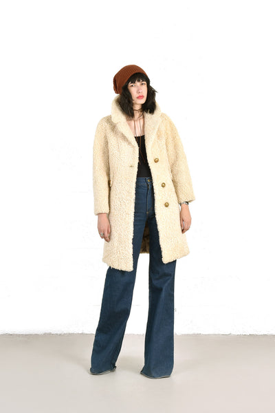 Brooke 1960s A-Line Shearling Fur Coat