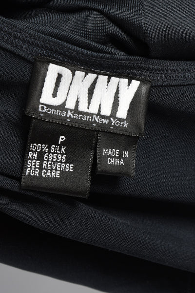 Slinky 1990s DKNY Silk Minimalist Maxi Dress