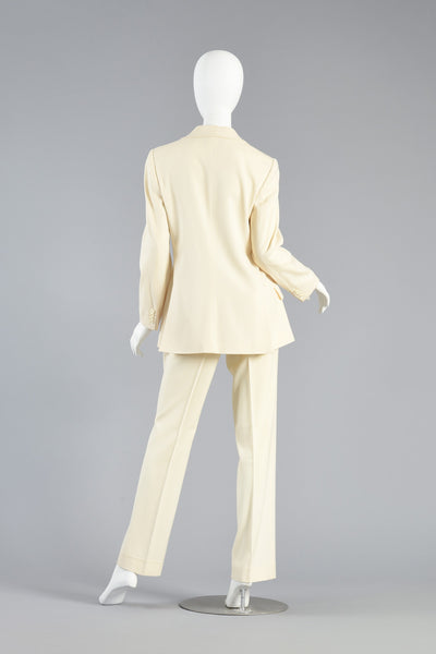 Dolce & Gabbana Ivory Tuxedo Suit