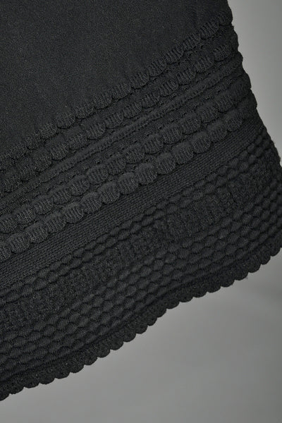 Salvatore Ferragamo 1990s Black Knit Mini Dress