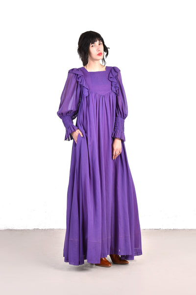 Gina Fratini 1970s Perfect Gauze Maxi Dress