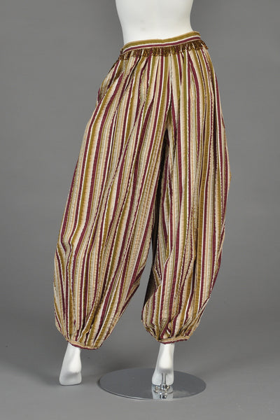Giorgio Sant'Angelo 1970s Striped Balloon Pants