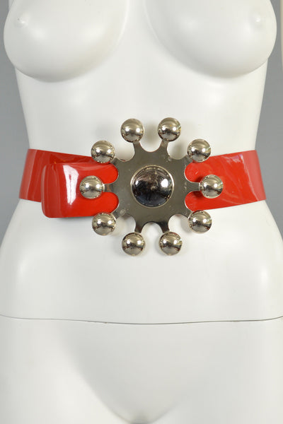 Massive 1960s Givenchy Space Age Star Belt