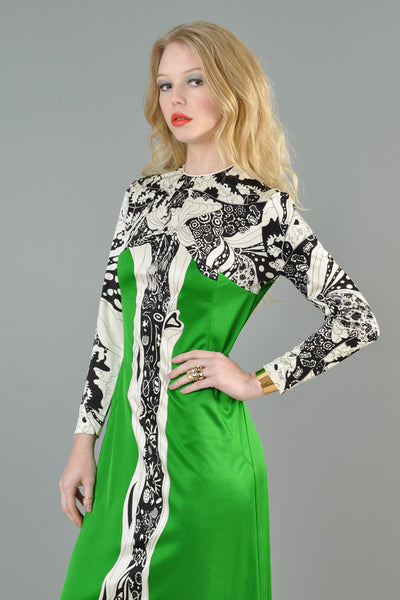 Mr Dino 1960s Aubrey Beardsley Inspired Tree Dress