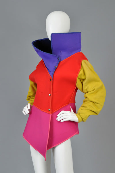 Circa 1983/84 Kansai Yamamoto Colorblocked Neoprene Jacket