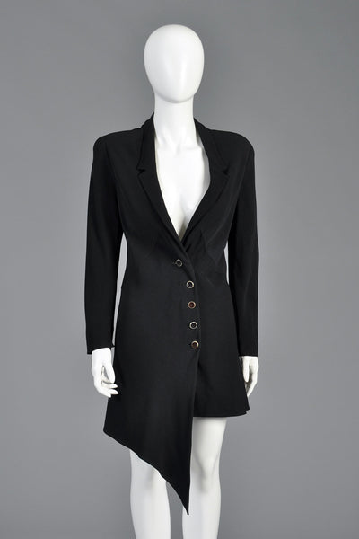 Karl Lagerfeld 1990s Asymmetrical Jacket Dress