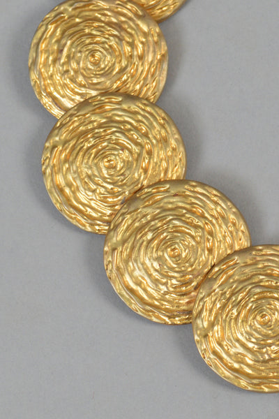 Kenneth Jay Lane Massive Celtic Gold Coin Necklace