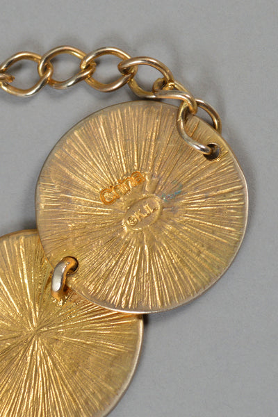 Kenneth Jay Lane Massive Celtic Gold Coin Necklace