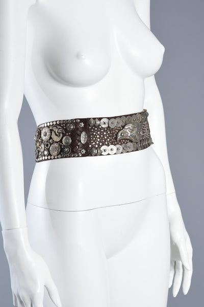 Lily Farouche Studded Belt with Eagle Bust