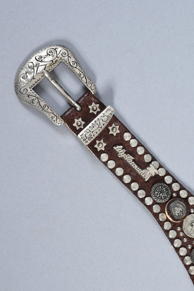 Lily Farouche Studded Belt with Eagle Bust