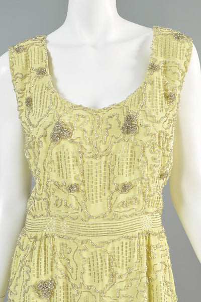 Malcolm Starr 1960s Beaded Gown
