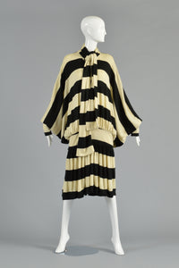 Early Norma Kamali Striped Knit Dress