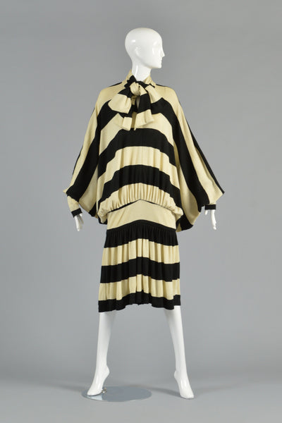 Early Norma Kamali Striped Knit Dress