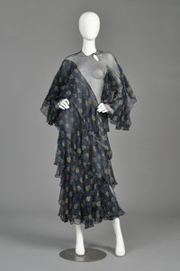 Ossie Clark + Celia Birtwell 1970 Ziggy Stardust Dress