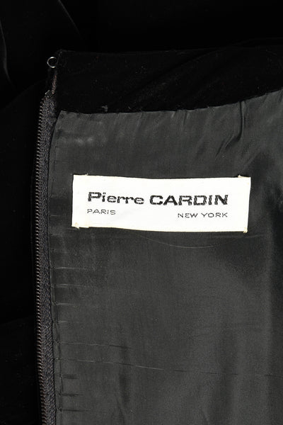 Pierre Cardin Space Age Velvet Apron Paneled Gown