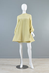 c.1967 Pierre Cardin Pleated Babydoll Dress