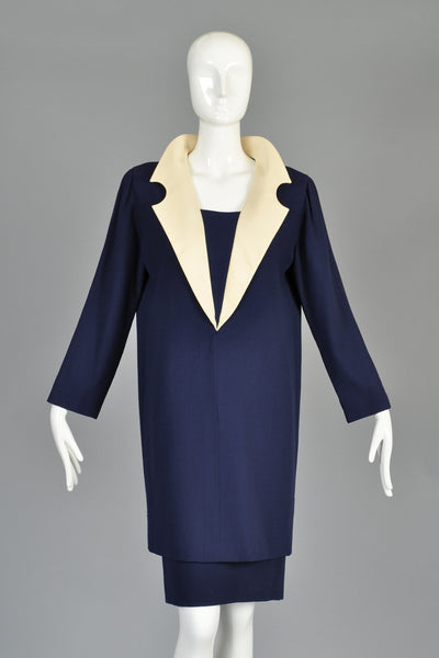 Vintage 1992 Pierre Cardin Haute Couture Skirt + Tunic Shift Dress