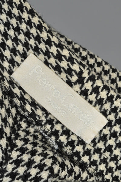 1993 Pierre Cardin Haute Couture Vinyl Tie Houndstooth Jacket
