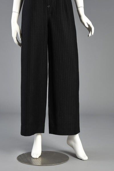 Ralph Lauren Pinstripe Wool Menswear Jumpsuit
