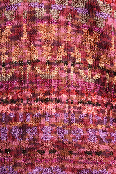 Southwestern Ombre Knit Cardigan w/Plunging Neckline
