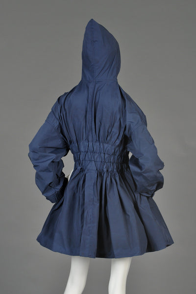 Romeo Gigli Hooded Full Skirt Trench Coat