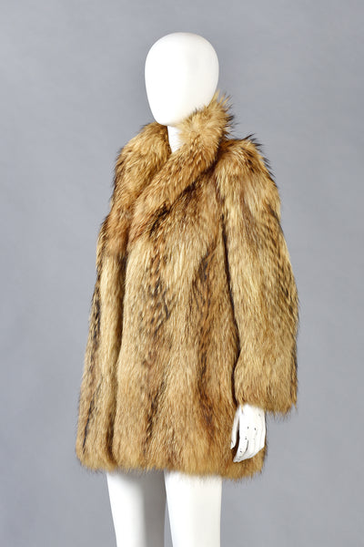 Juana Super Shaggy Tanuki Fur Coat