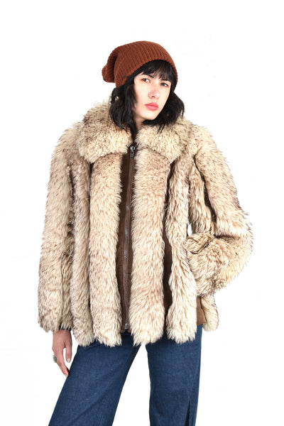 Adelaide Shearling & Leather Chubby Fur Coat