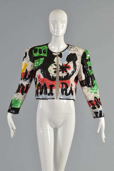Incredible Jeanette Kastenberg "Miro" Sequin Jacket
