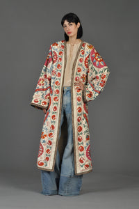 Fully Embroidered Ethnic Maxi Coat