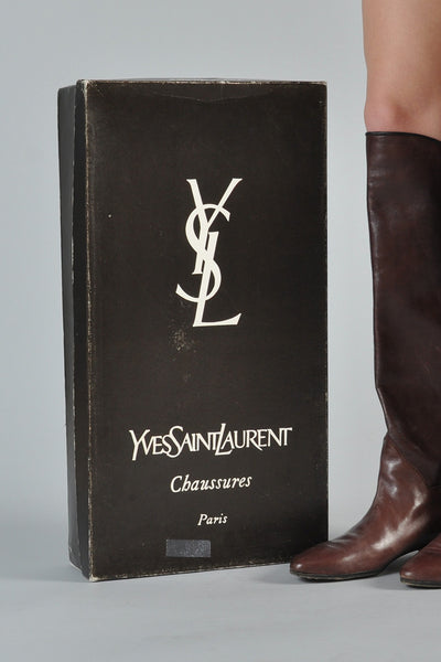 Yves Saint Laurent 1970s Leather Boots
