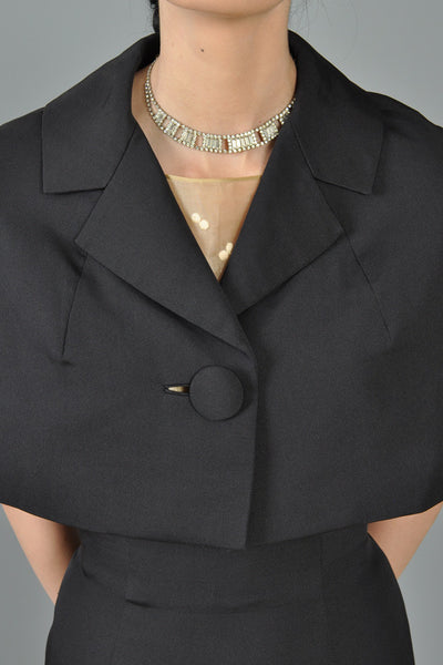 Christian Dior attr 1960s Dress + Capelet