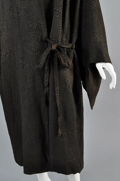 1920s Lamé Coat with Draped Sleeves